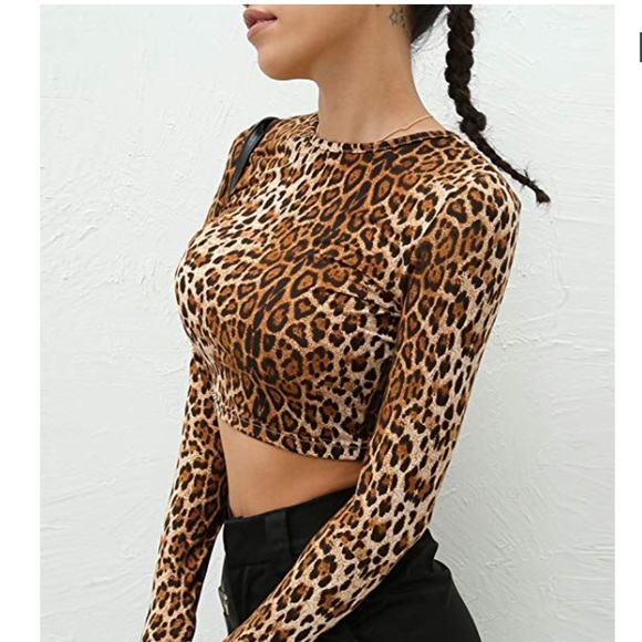 Leopard print crop top - Picture 2 of 4